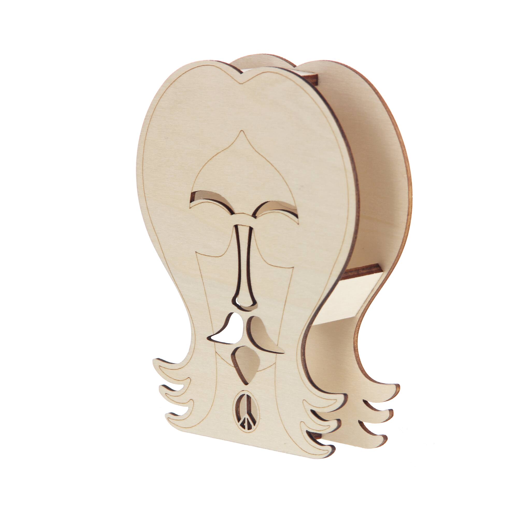 Jonathan Adler x Michaels 5.75" Free Love Hippie DIY LED Wood Décor